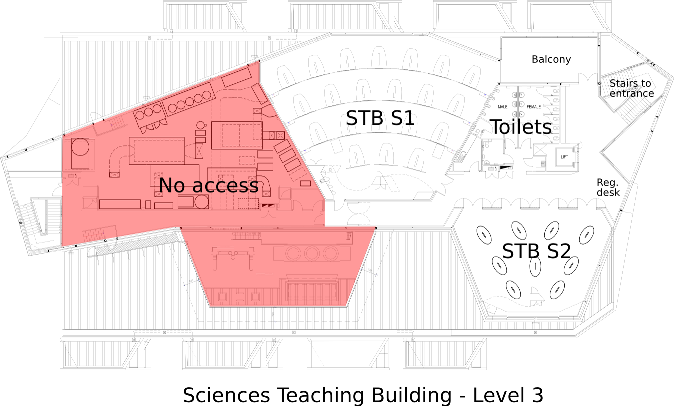Floorplan for the AUCC 2014 conference venue
